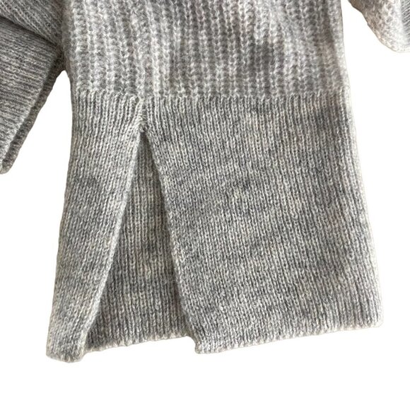 C By Bloomingdale's‎ Sweater Women's XS 2 Ply Cashmere Ribbed Gray FS-1022 - Picture 7 of 9